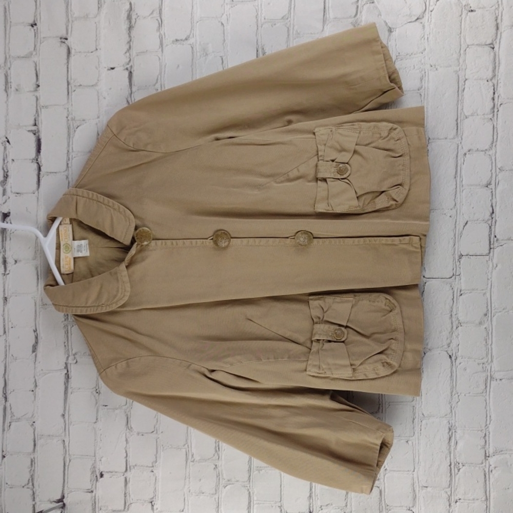 J. Crew Women’s Weathered Broke in Chino Jacket khaki 4